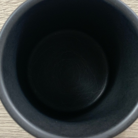 Starbucks Matte Black White Angle Dipped Glaze Yellow Handle Coffee Mug 2017 - Picture 7 of 8